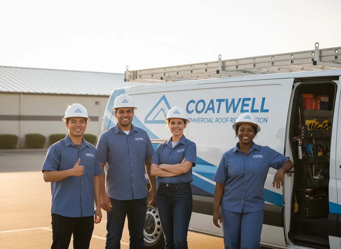 Commercial roof coating company in Olivia, MN